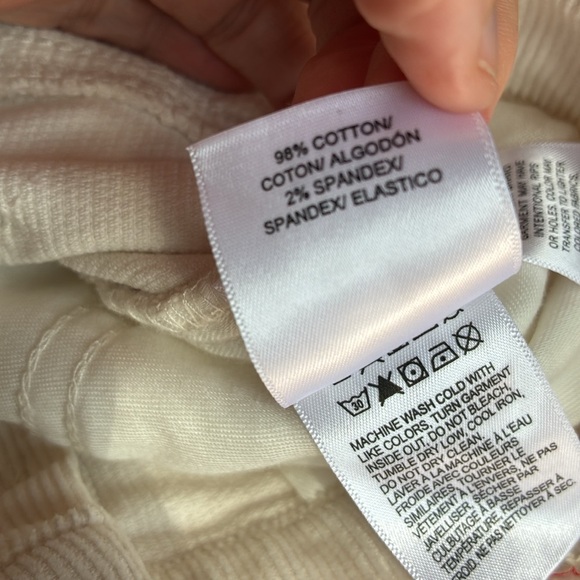 Lucky Brand Sweet Midrise Bootcut Jeans Pants Curduroy Cream 14/32 - Picture 6 of 6